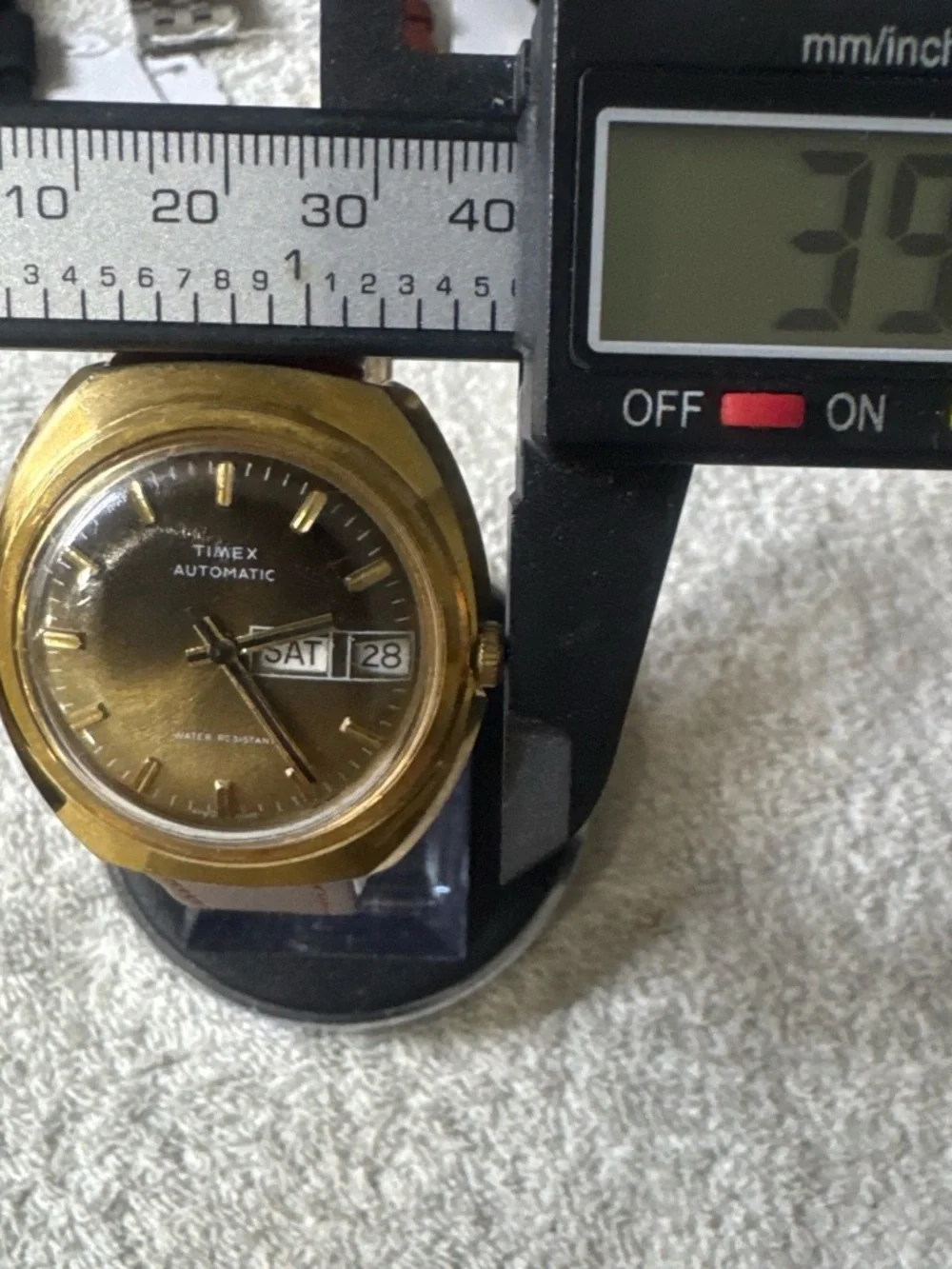 Timex Gold-Tone Case Brown Dial Men's Watch